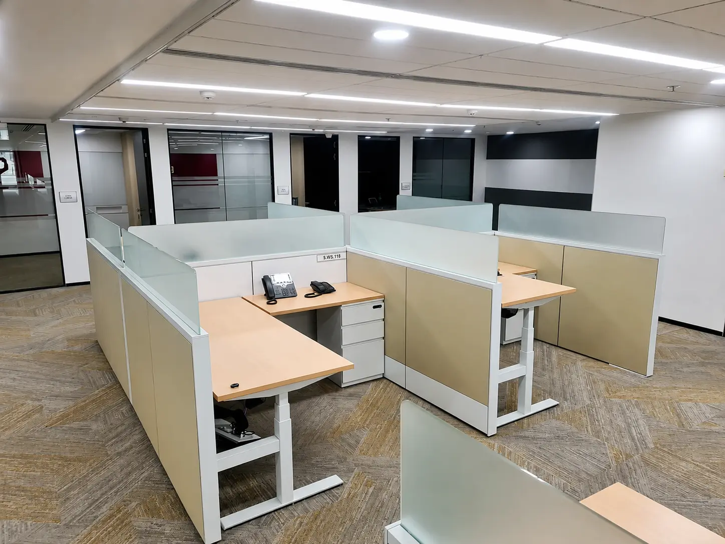 Modular workstation installation by Amit Industries
